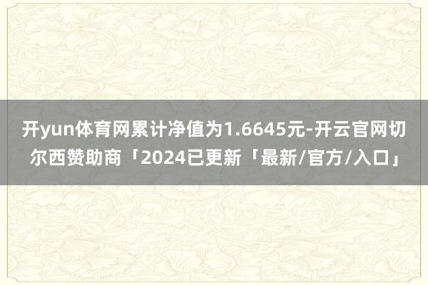 开yun体育网累计净值为1.6645元-开云官网切尔西赞助商「2024已更新「最新/官方/入口」