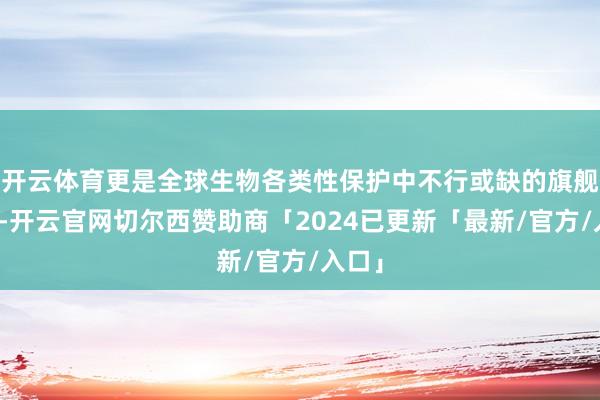 开云体育更是全球生物各类性保护中不行或缺的旗舰代表-开云官网切尔西赞助商「2024已更新「最新/官方/入口」